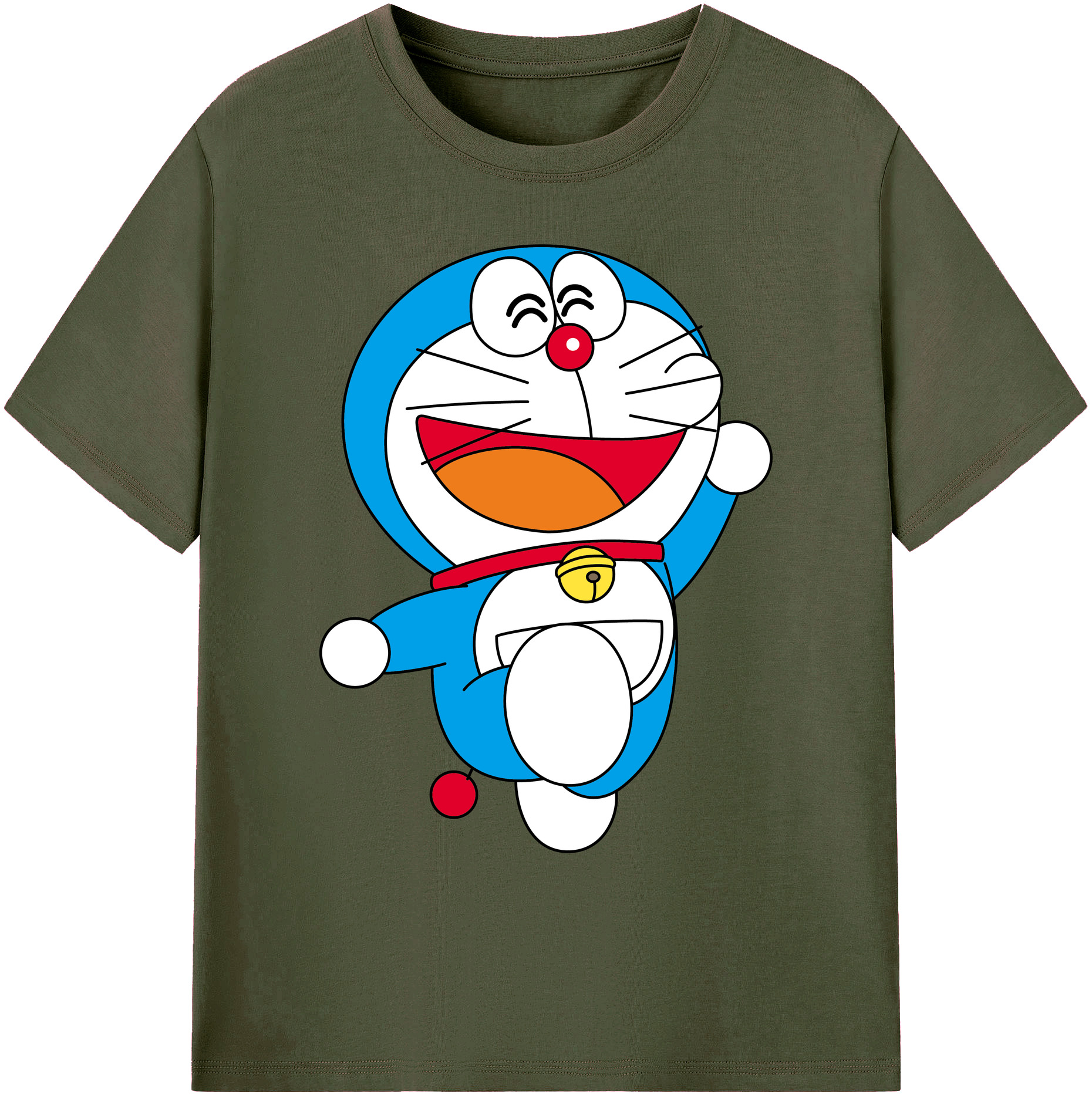 （画像用） ドラえもん Doraemon 綿100％ メンズ半袖Tシャツ｜肌触りやわらか＆通気性